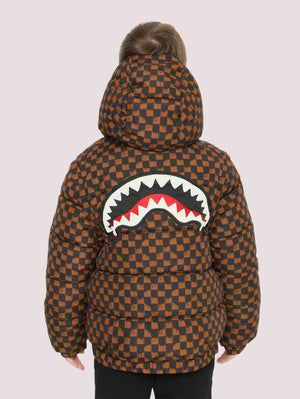 Giubbotto in check SPY1300BRW /BROWN SPRAYGROUND 