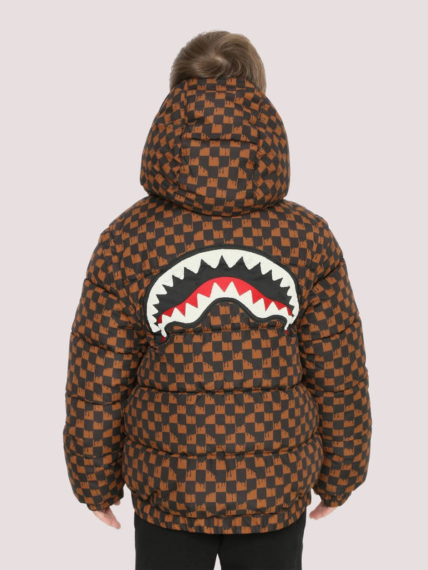 Giubbotto in check SPY1300BRW /BROWN SPRAYGROUND 