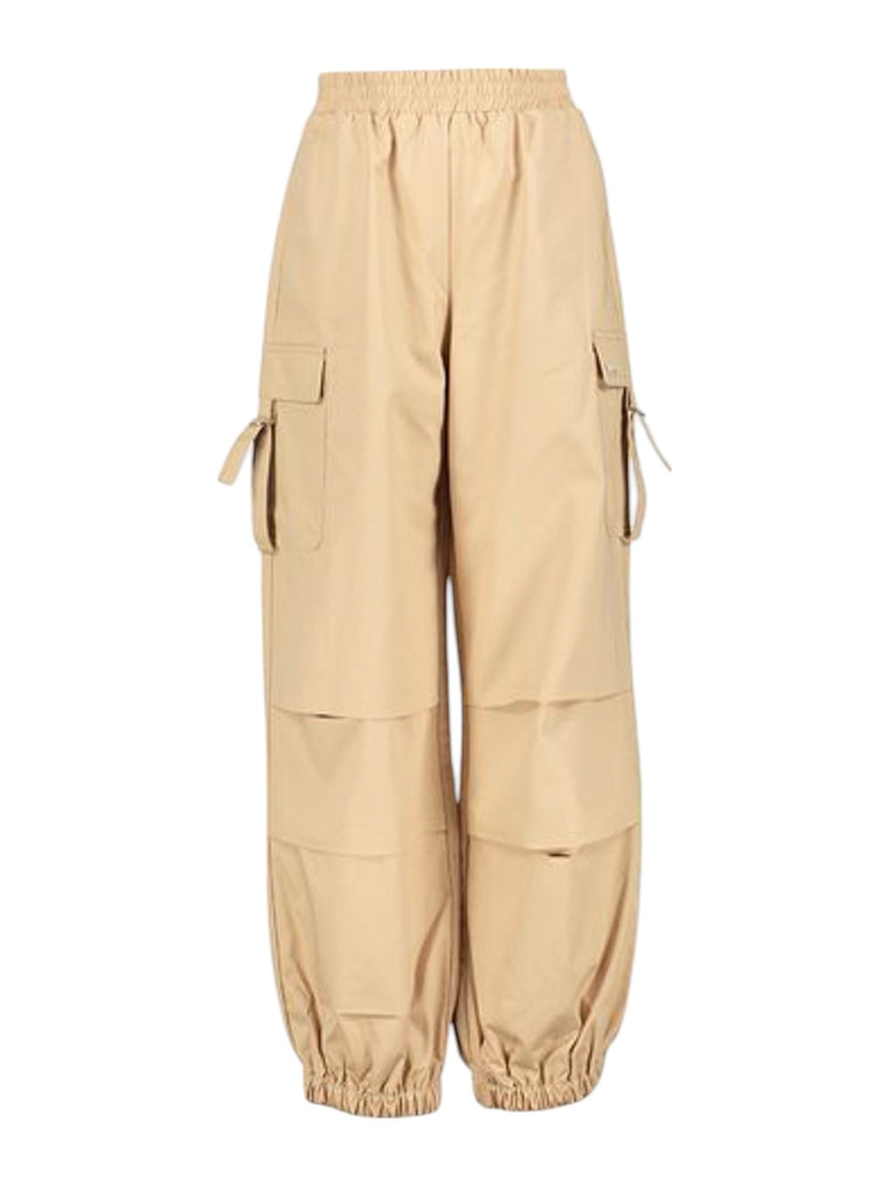 Pantaloni cargo bambina beige in cotone