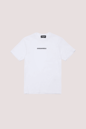 T-shirt con logo effetto gommato DQ2823 D004G /DQ100 DSQUARED2 JUNIOR 