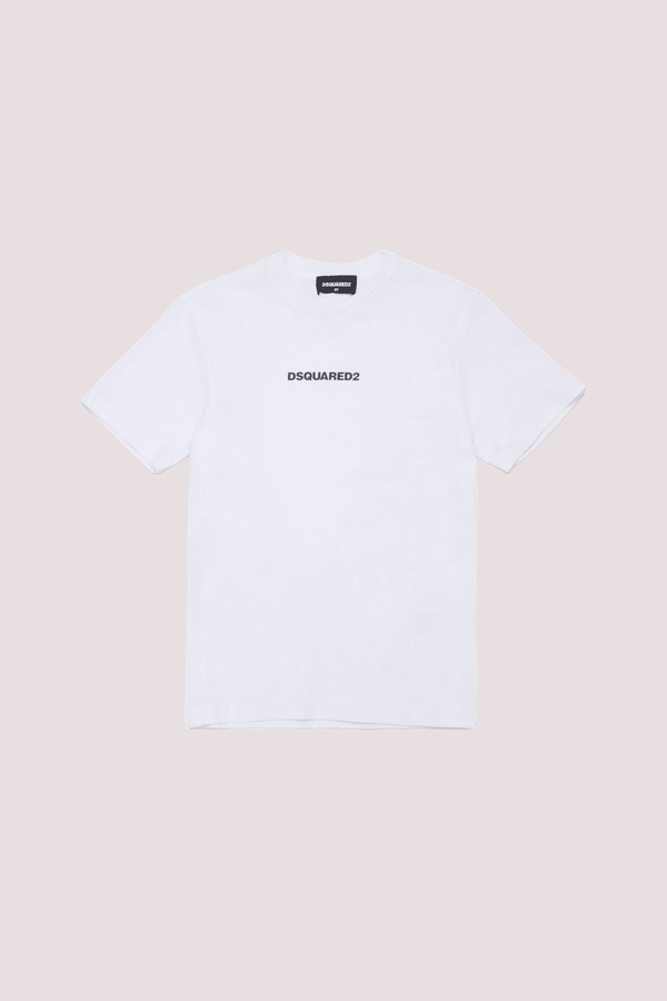 T-shirt con logo effetto gommato DQ2823 D004G /DQ100 DSQUARED2 JUNIOR 