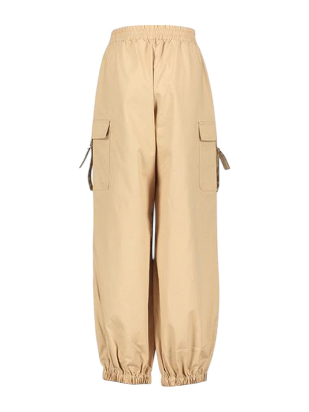 Pantaloni cargo bambina beige in cotone
