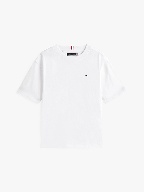 T-shirt con logo ricamato Tommy Hilfiger KB0KB09646 /YBR TOMMY HILFIGER 