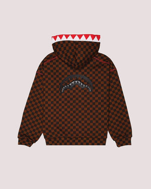 Takeover the throne checkered full-zip SPY1362G /BROWN SPRAYGROUND 
