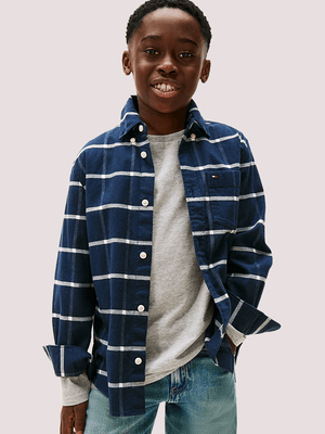 Camicia regular fit a quadri windowpane KB0KB10096 /BDS TOMMY HILFIGER 