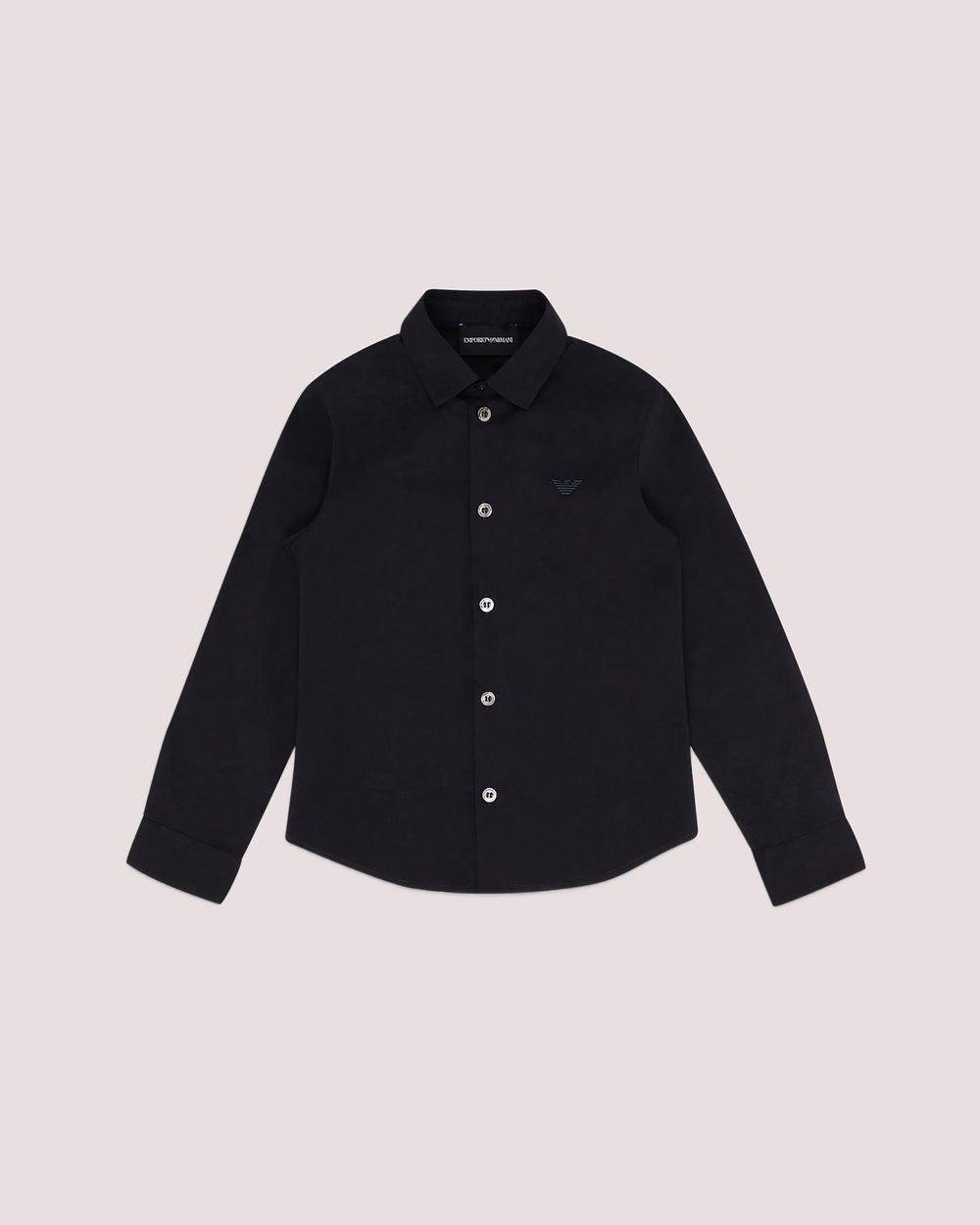 Camicia in popeline con ricamo aquila a tono 8N4C09 1N06Z /934 EMPORIO ARMANI 