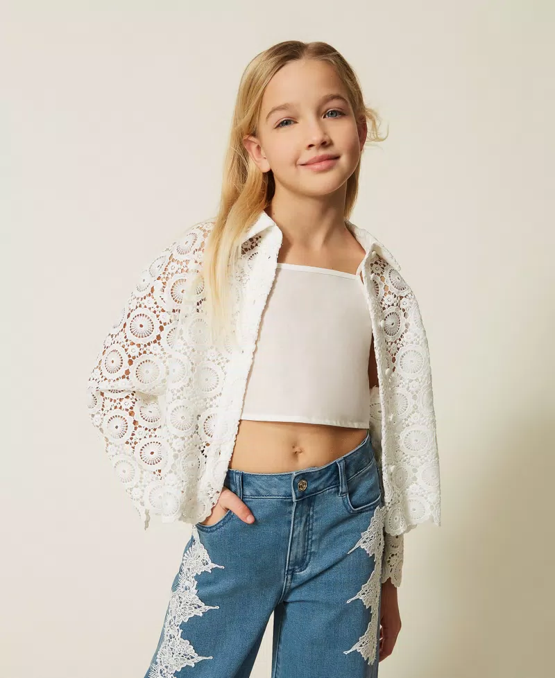 Camicia boxy in pizzo macramè 261GJ2Q25 /526 TWINSET 