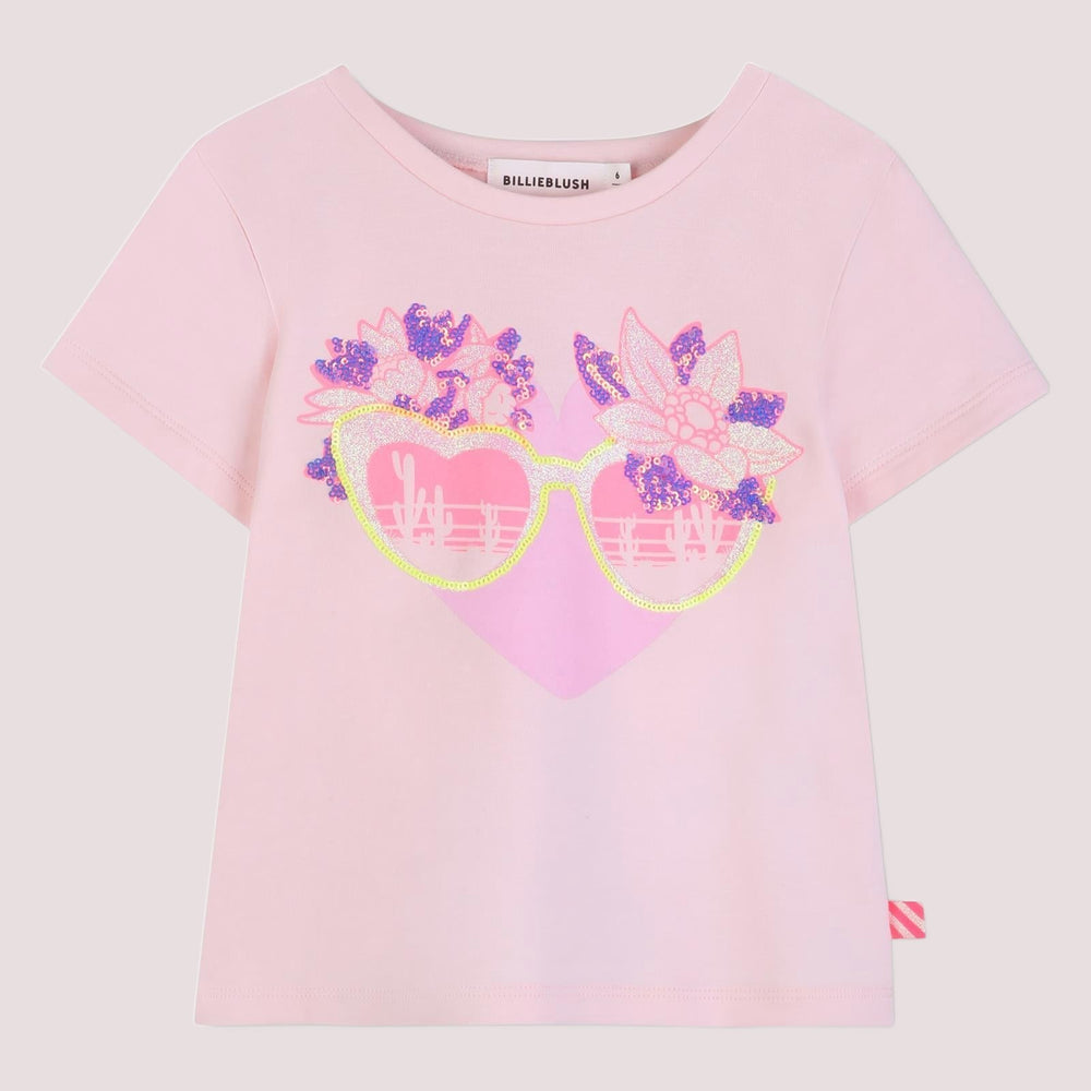 T-shirt con paillettes U21956 /44L BILLIEBLUSH 
