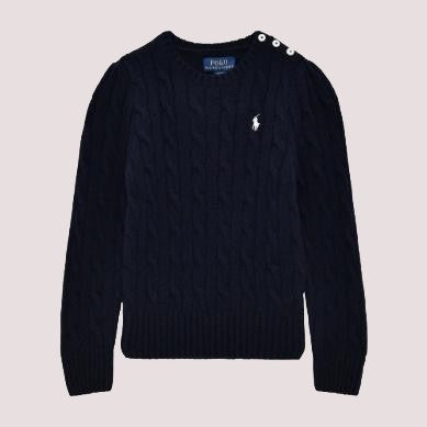 Maglia in lana e cashmere a trecce 313877375 /8 RALPH LAUREN 