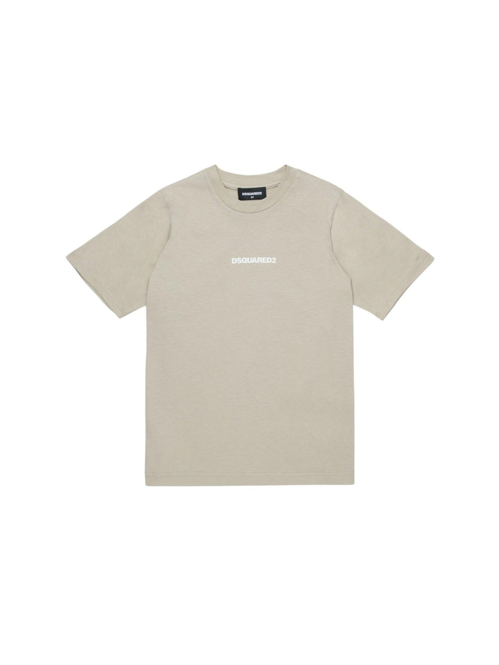 T-shirt bambino grigio-beige con logo
