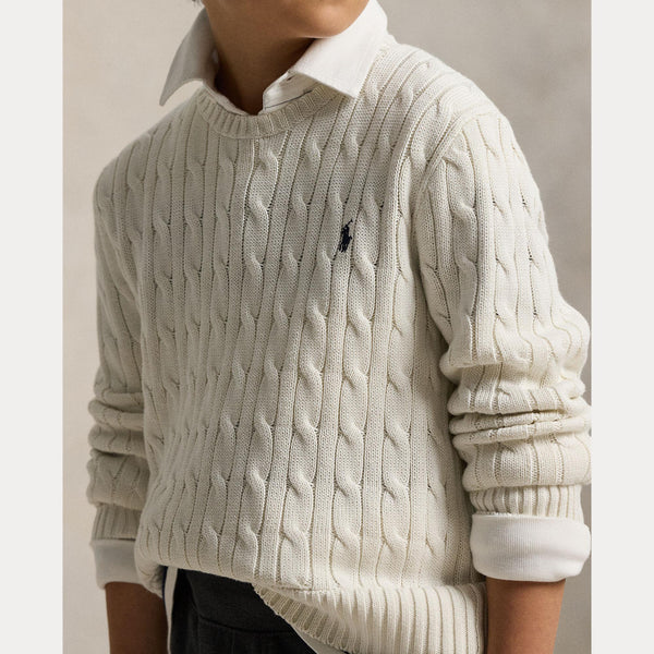 Maglione in cotone a trecce 323702674 /024 POLO RALPH LAUREN 