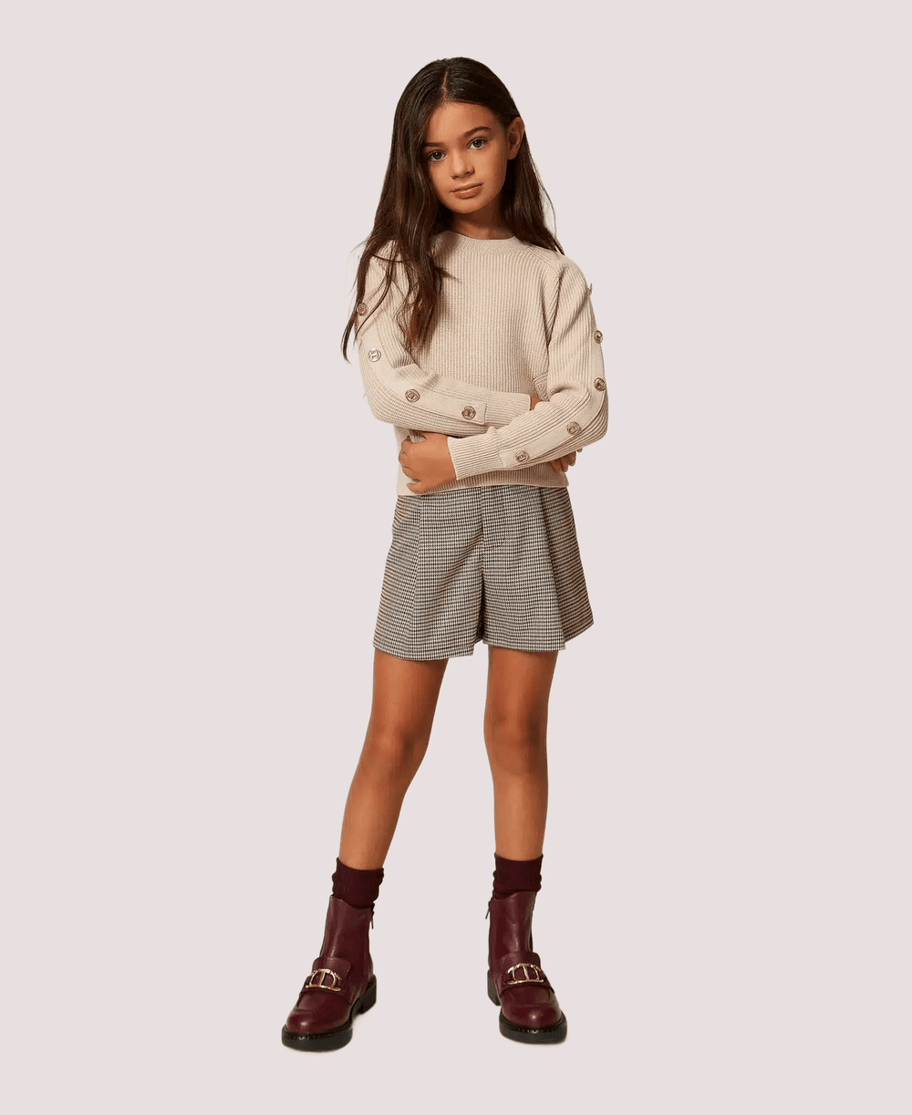 Maglia a coste con bottoni Oval T 252GJ3061 /10884 TWINSET 