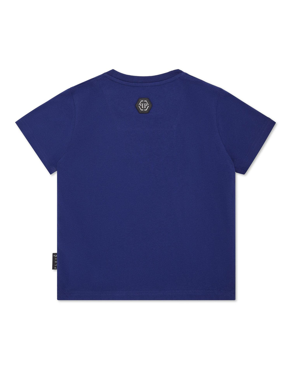 T-shirt bambino blu navy con stampa auto da corsa in cotone