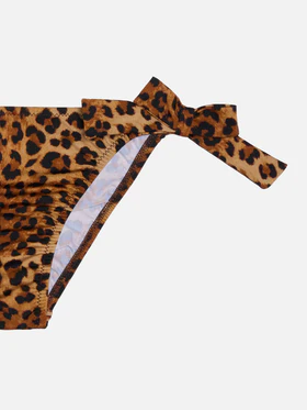 Slip bikini con fiocchi e stampa animalier MC2 Saint Barth ZIP0001 /00190L MC2 SAINT BARTH 