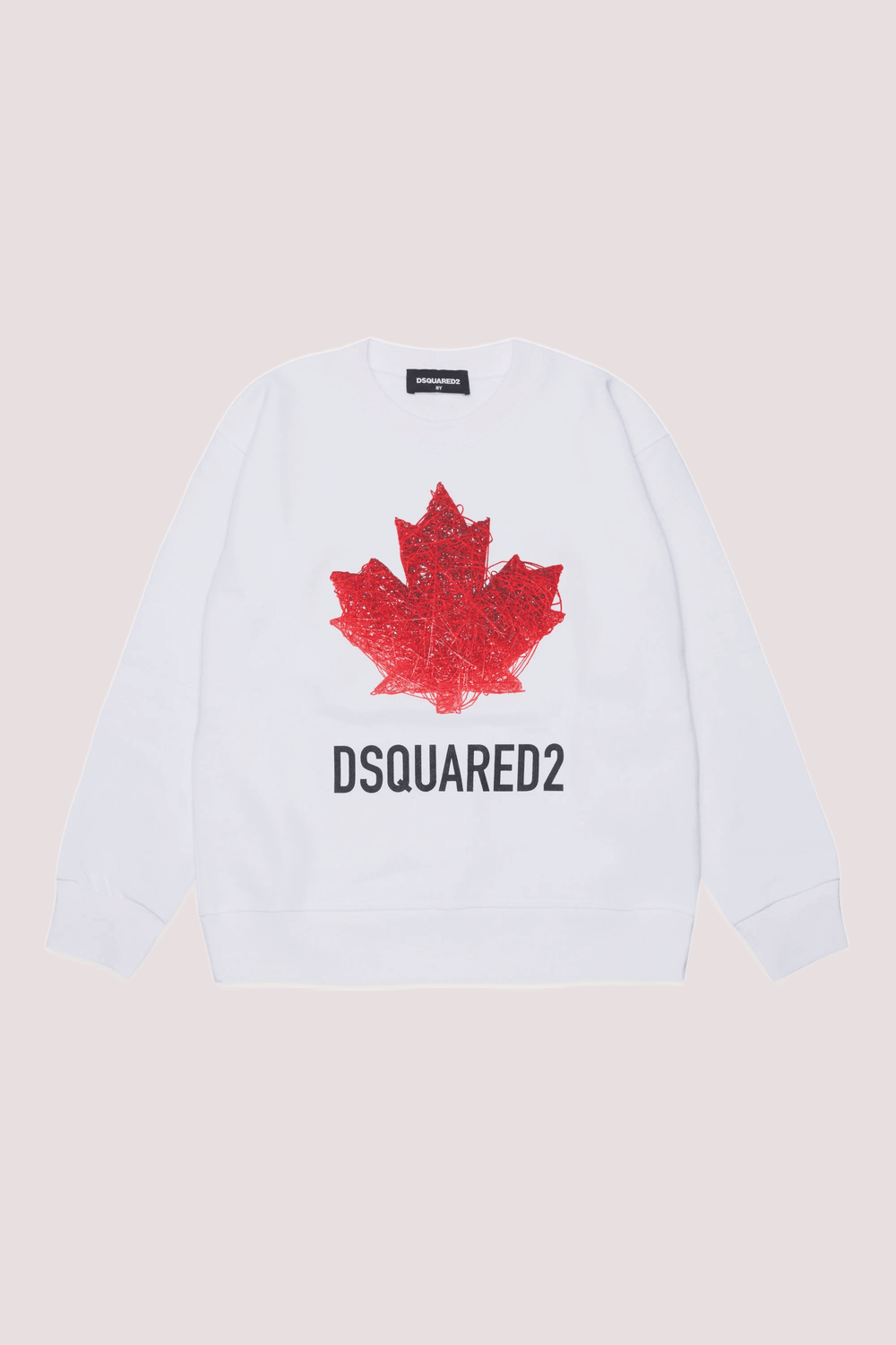 Felpa girocollo con logo DQ3193 D0AGW /DQ100 DSQUARED2 JUNIOR 