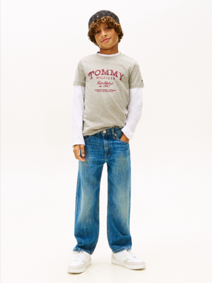 T-shirt con stampa logo Tommy Hilfiger KB0KB10055T /A1G TOMMY HILFIGER 