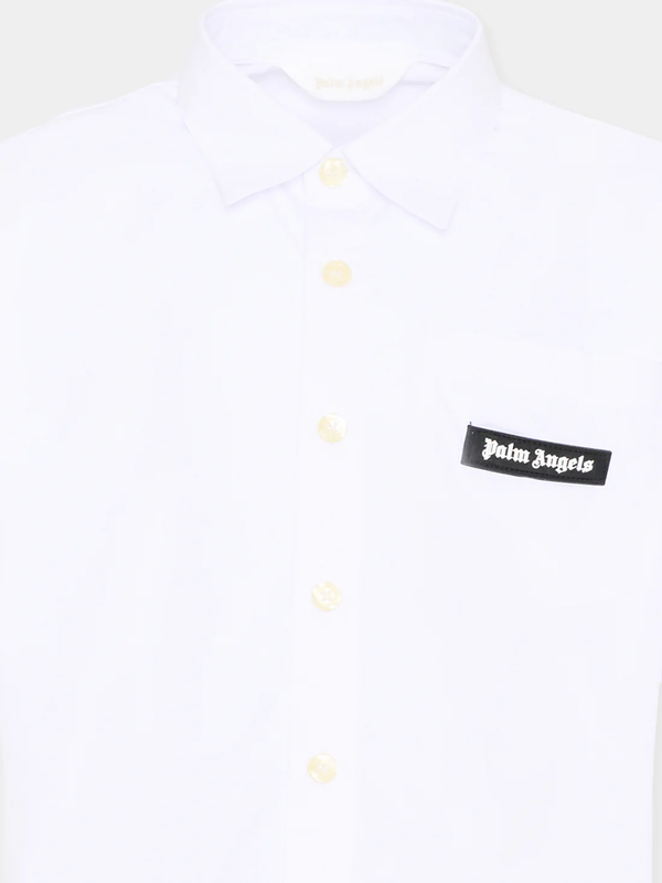 Camicia a maniche corte con logo PBGG003S26FAB001 /2 PALM ANGELS 