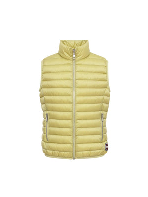Gilet rosa chiaro con zip frontale