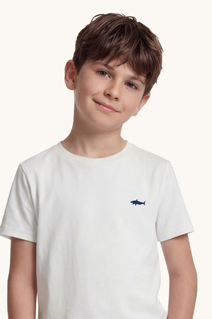 T-shirt con logo ricamato WUM004 LAA54 /10101 PAUL & SHARK 