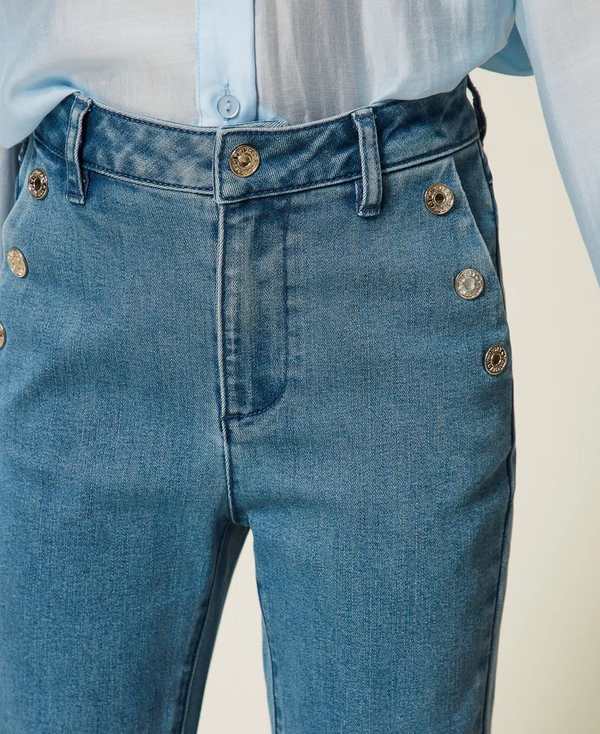Jeans flare con bottoni 261GJ2062 /3451 TWINSET 