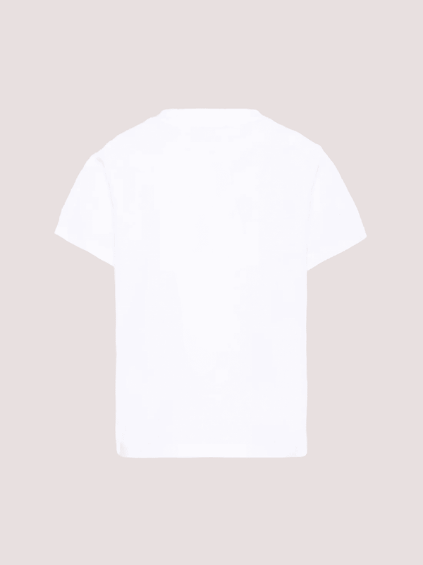 T-shirt con logo stampato BY8P11 Z3672 /100BL BALMAIN 