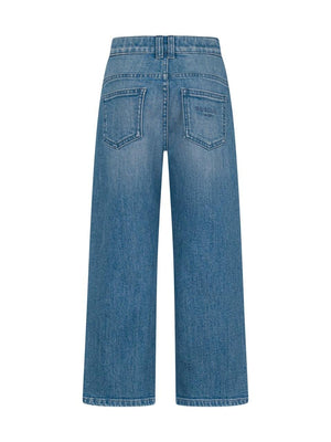 Jeans Balmain a gamba ampia in denim BY6Q50 Z3664 /615 BALMAIN 