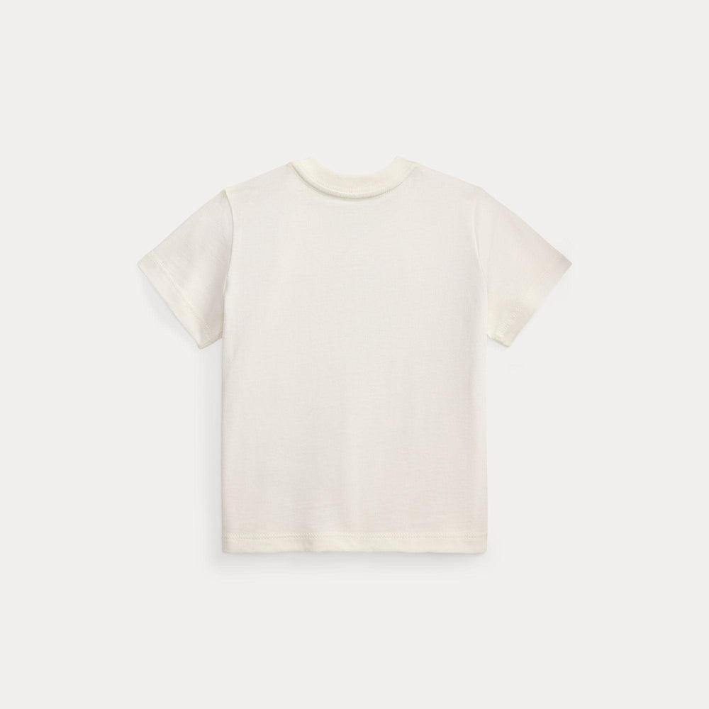 T-shirt in jersey di cotone con l'orso polo 320A12428 /002 POLO RALPH LAUREN 