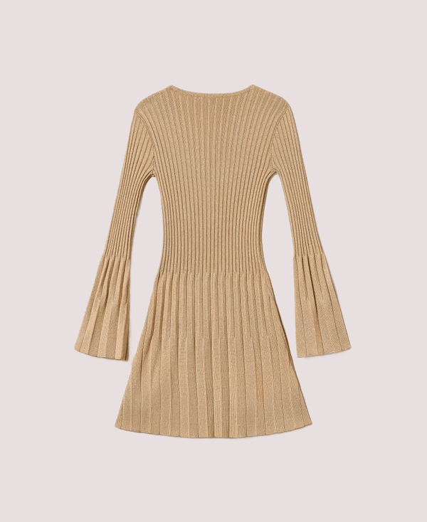 Abito corto in maglia plissé con lurex 252GJ3110 /12736 TWINSET 