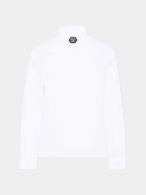 Camicia con logo ricamato S6PHJBSI248 /2 PHILIPP PLEIN JUNIOR 