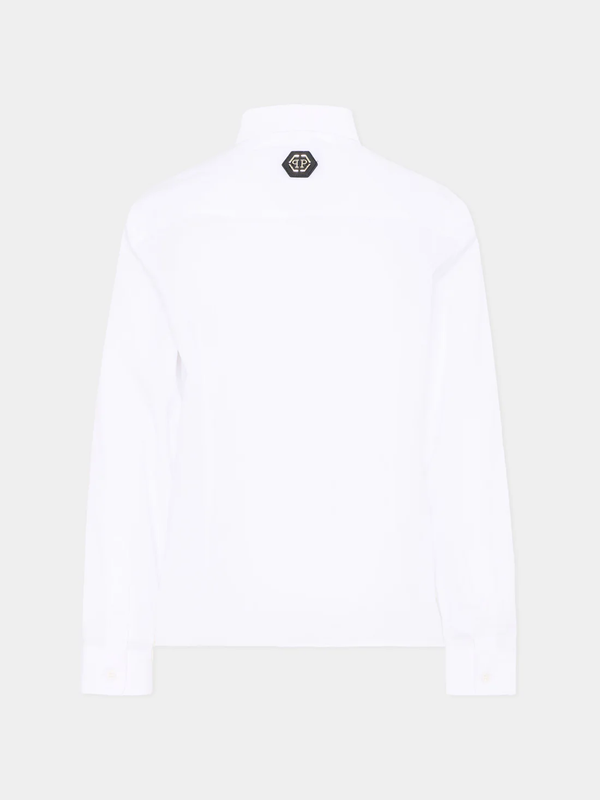 Camicia con logo ricamato S6PHJBSI248 /2 PHILIPP PLEIN JUNIOR 