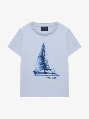 T-shirt con stampa WOM00H LAA54 /40452 PAUL & SHARK 