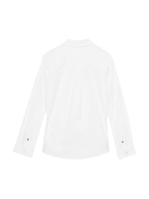 Camicia bambino bianca in cotone biologico