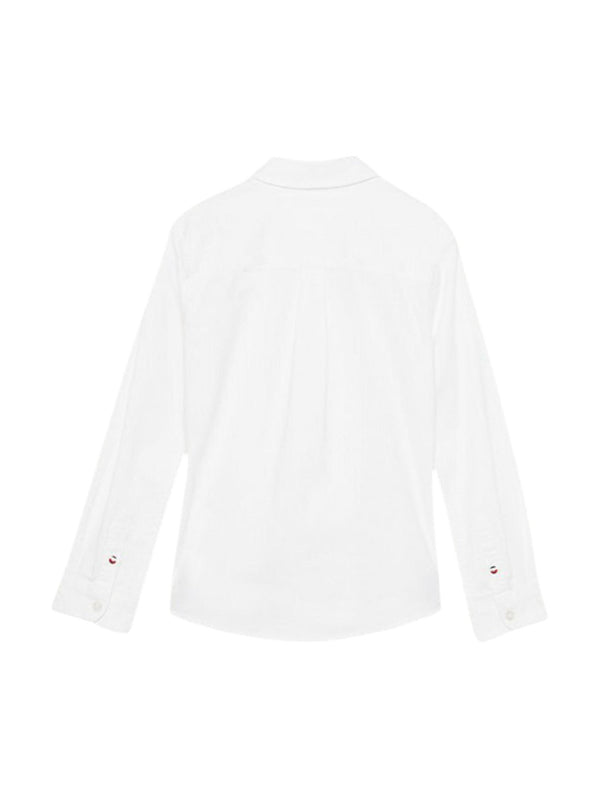 Camicia bambino bianca in cotone biologico