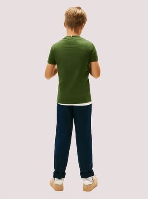 T-shirt con logo frontale Tommy Hilfiger KB0KB10360J /L01 TOMMY HILFIGER 