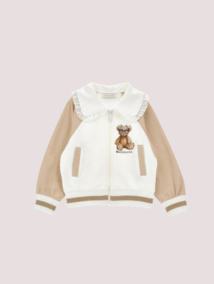 Felpa, bambina, con chiusura a cerniera.<BR/> 19F805 6004 /0102 MONNALISA 