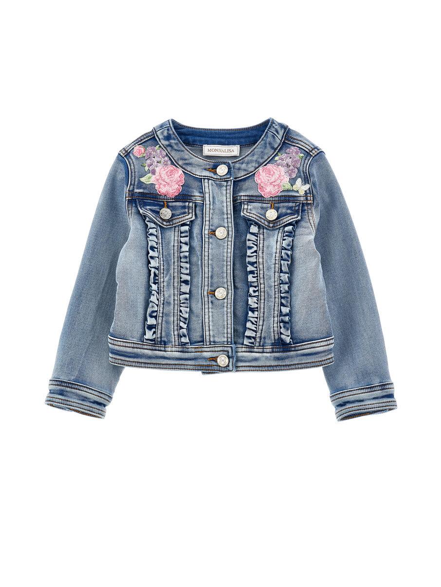 Giacca denim Floreale 19G102 7015 / MONNALISA 