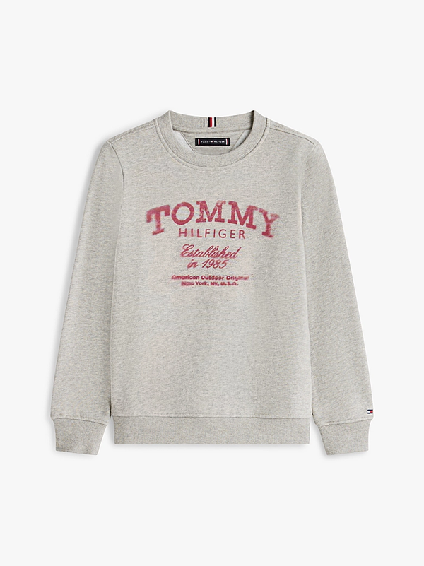 Felpa con stampa logo Tommy Hilfiger KB0KB10337T /A1G TOMMY HILFIGER 