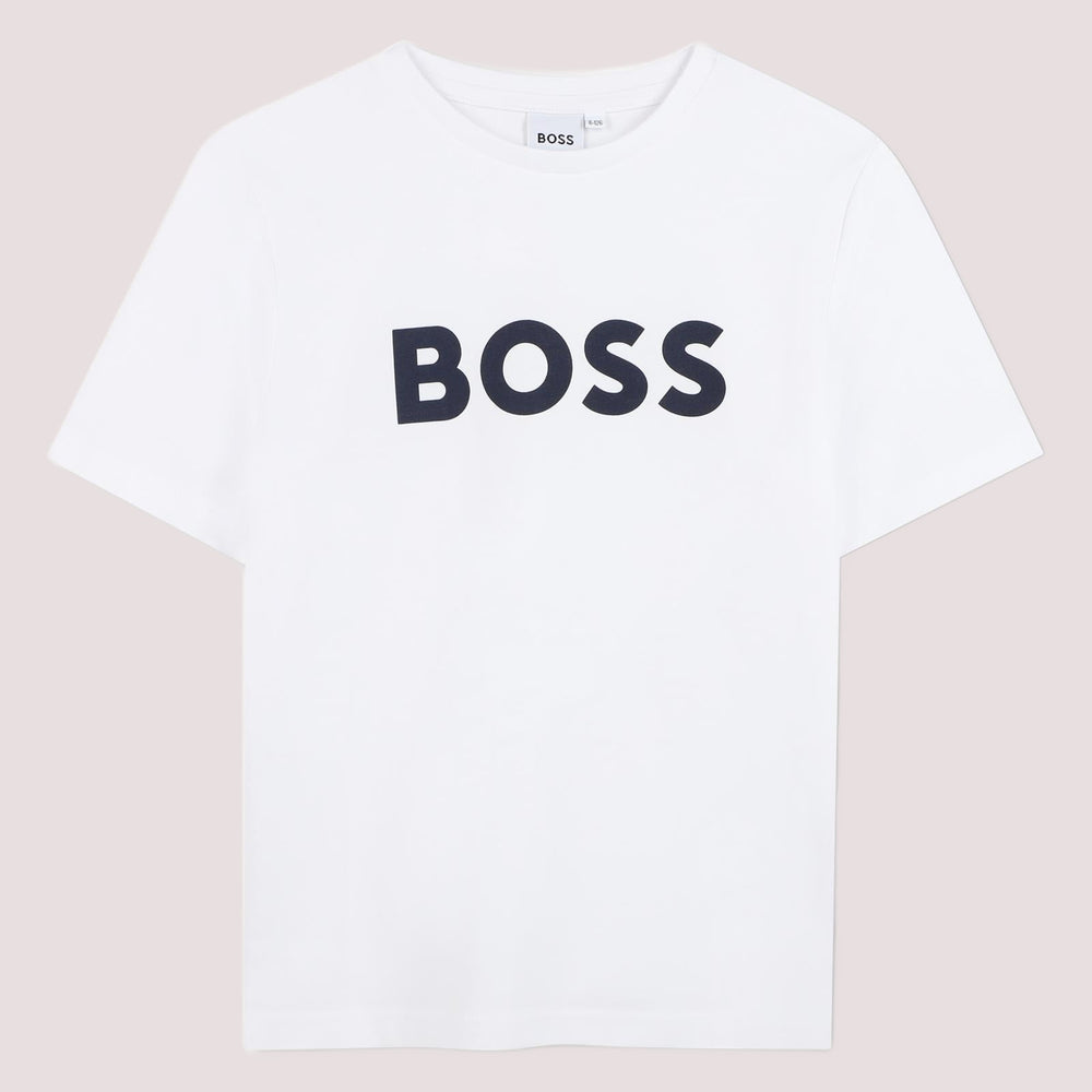 T-shirt con logo stampato J25P24 /10P BOSS 