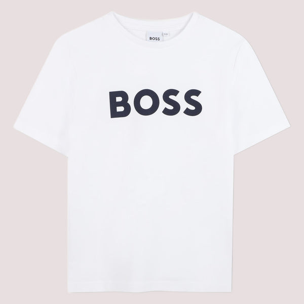 T-shirt con logo stampato J25P24 /10P BOSS 