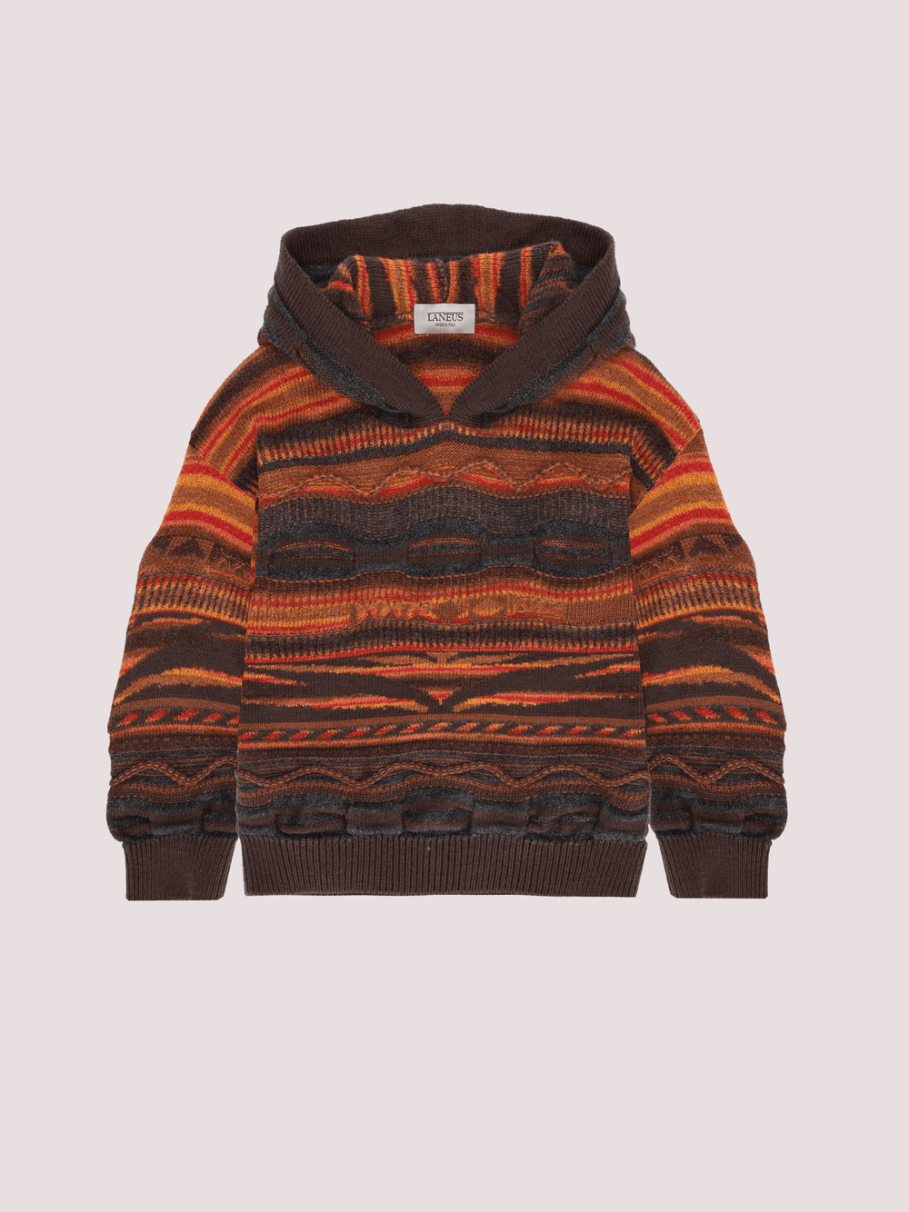 Hoodie con cappuccio "Laneus" jacquard F5LKJUKH058 /920 LANEUS KIDS 