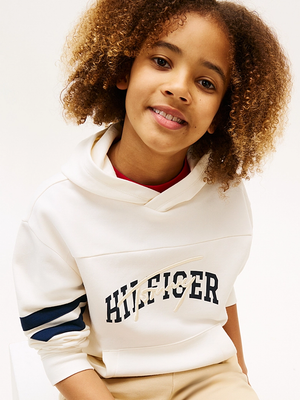 Felpa con cappuccio e mix di loghi KB0KB09742 /YA8 TOMMY HILFIGER 