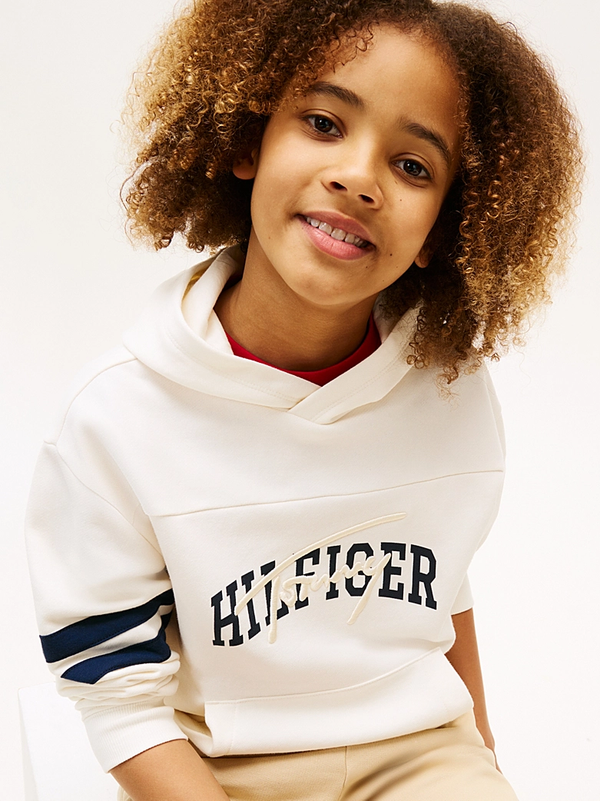 Felpa con cappuccio e mix di loghi KB0KB09742 /YA8 TOMMY HILFIGER 