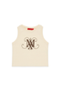 T-shirt smanicata con logo
