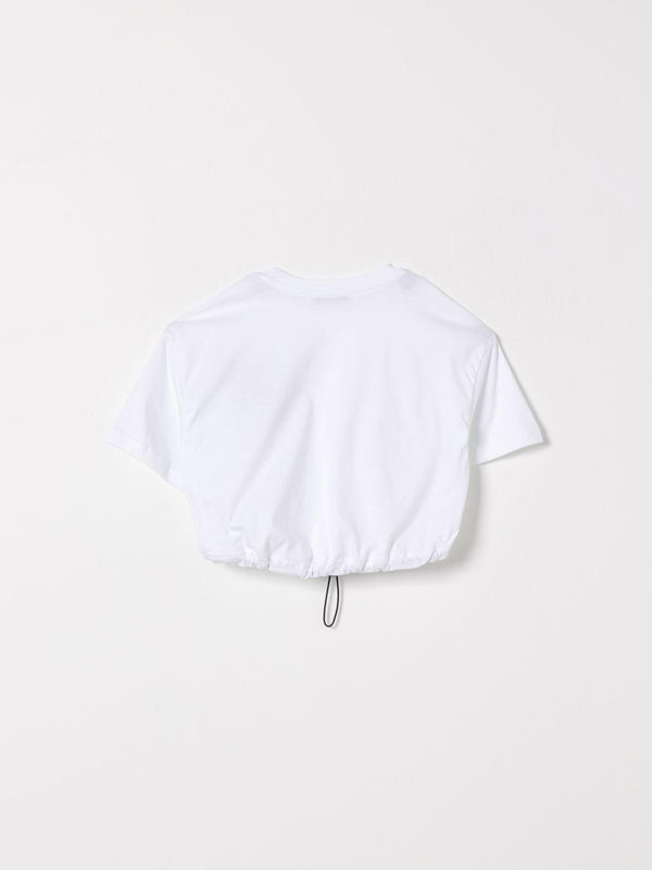 T-shirt cropped con stampa S6MSJGTH106 /001 MSGM KIDS 
