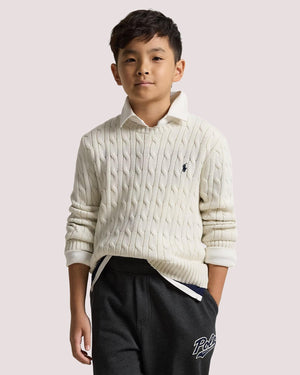 Maglia in cotone a trecce 323702674 /24 POLO RALPH LAUREN 