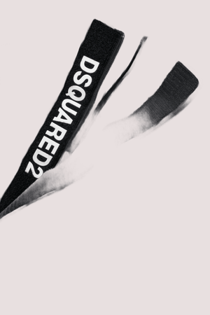 Giacca imbottita corta con cappuccio e logo DQ1090 D00BN /DQ900 DSQUARED2 JUNIOR 