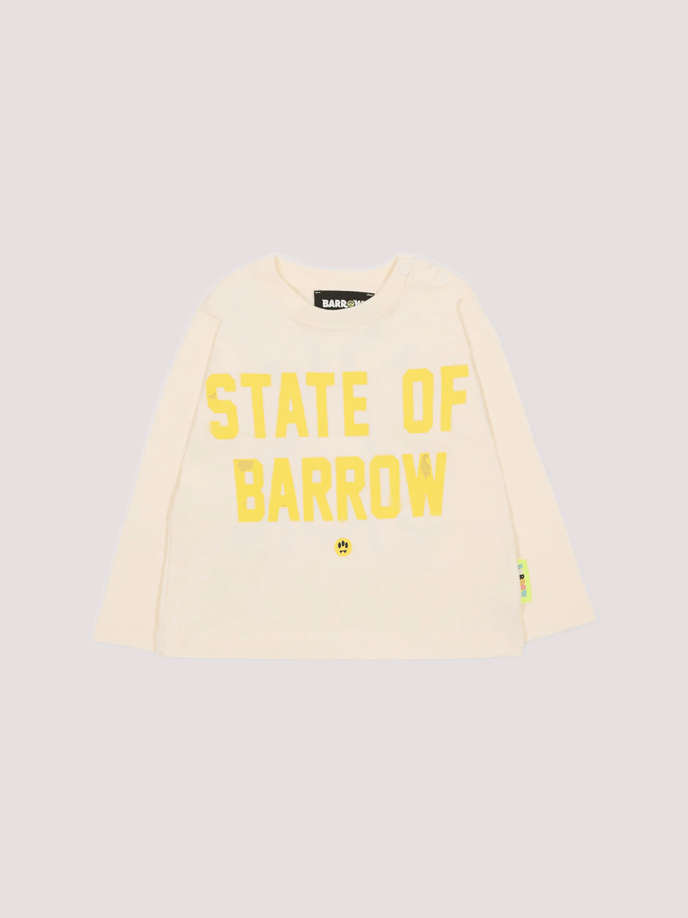 T-shirt avorio per neonato con stampa Bear F5BKUNTH216 /13 BARROW KIDS 