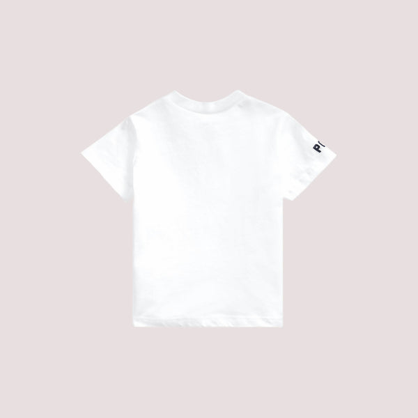 T-shirt in jersey di cotone con l'orso polo 320844731 /001 POLO RALPH LAUREN 