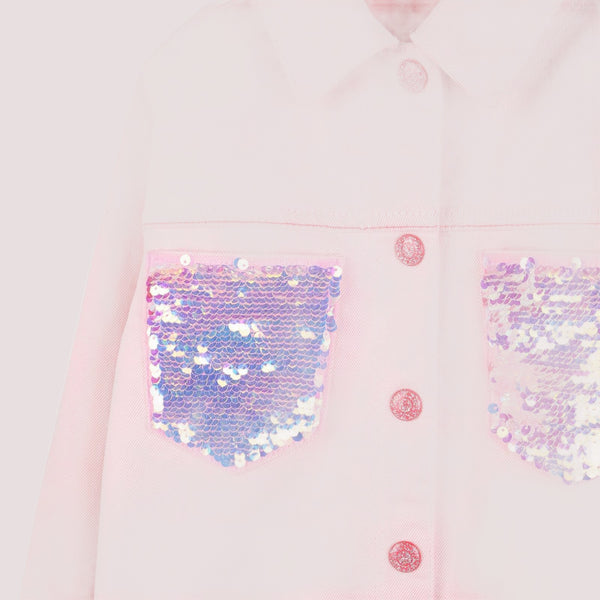 Giacca con tasche in paillettes U22156 /S51 BILLIEBLUSH 