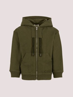Felpa verde per bambino con logo<BR/><BR/> N30314 /665 LANVIN 